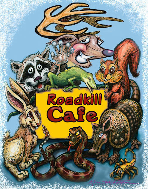 Roadkill Cafe Kids T-Shirt by Kevin Middleton