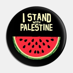 I stand with palestine Pin