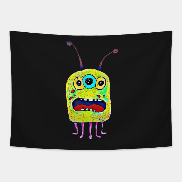 Cute Alien 2 Tapestry by funhousejen