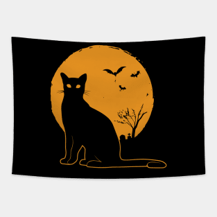 Black Cat Tapestry