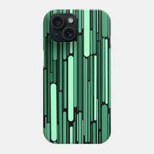 Green Line abstract geometric pattern Phone Case