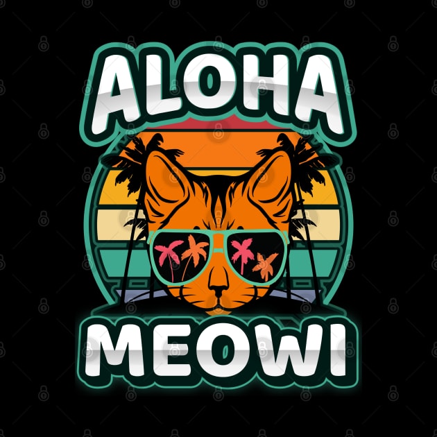 Aloha Meowi-Hawaiian Cat by FullOnNostalgia