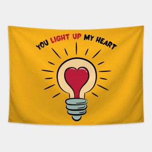 You Light Up My Heart Tapestry