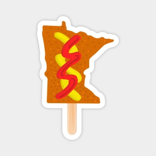 Corndog On a Stick - Minnesota Magnet