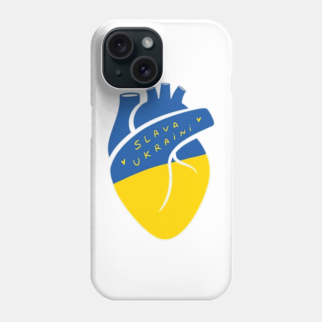 slava ukraini Phone Case by chandelier2137