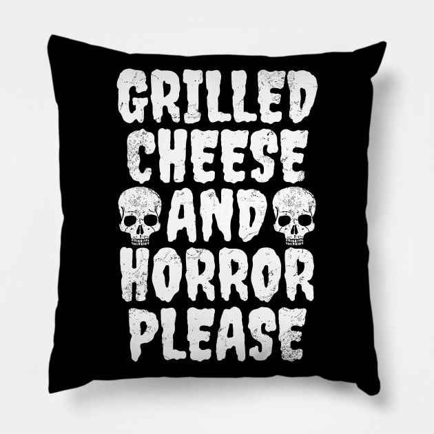 Grilled Cheese And Horror Please Pillow by LunaMay