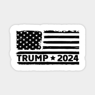 Trump 2024 American Flag Magnet