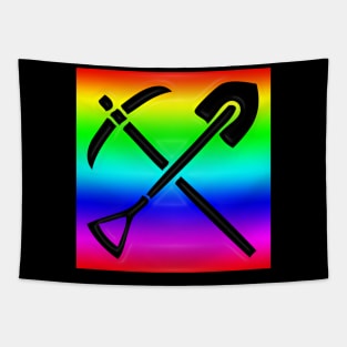 Western Era - Pick Axe and Shovel Tapestry