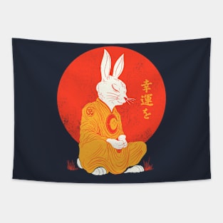 good luck rabbit Tapestry