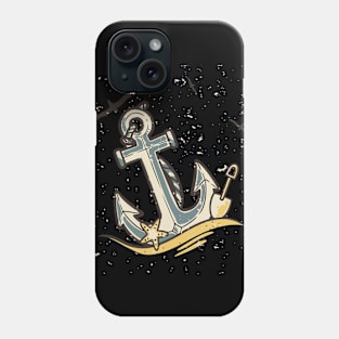 Maritime anchor lighthouse beach shell nautical Phone Case