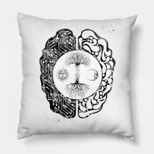 Tree of Life and brain Pillow