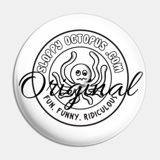 SloppyOctopus.com Stamp of Originality Pin