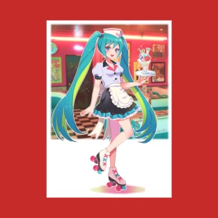 Miku vintage waitress T-Shirt