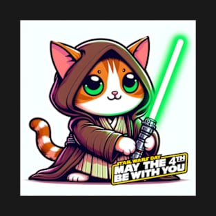 May the 4th be with you cat T-Shirt