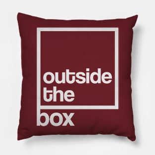 Minimalistic Outside the Box Design Pillow