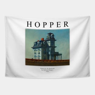 High Resolution Edward Hopper Painting House by the Railroad 1925 Tapestry