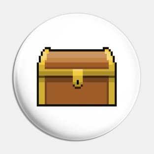 Treasure Chest Pixel Art Pin