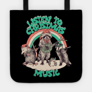 Listen To Christmas Music Tote