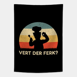 Vert Der Ferk Retro Sunset Tapestry