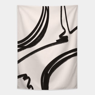 Abstract Modern Shapes Tapestry