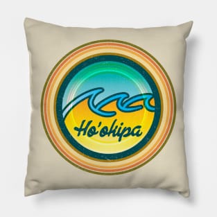 Vintage Wave on Beautiful Gradient Pillow