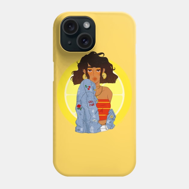 Lemon Gal Phone Case by artssybetssy