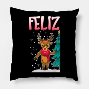 Feliz Navidad Matching Couple Sweaters Pillow