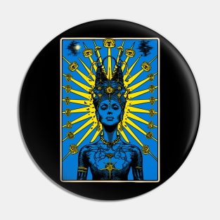 Goddess Kali Vintage Tarot Card Art - Divine Feminine Energy Pin