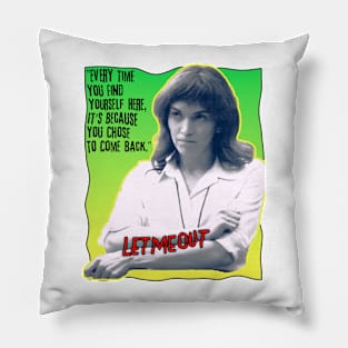 Severance series Britt Lower as Helly fan works let me out graphic design by ironpalette Pillow