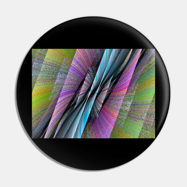 Geometric Futures #14 - Pattern Modular Synth Glitch Artwork Pin by DankFutura