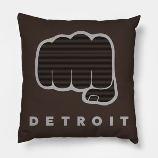 Detroit Fist Pillow