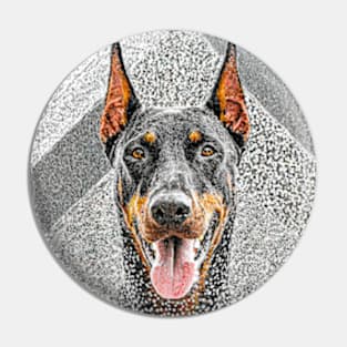 Dog Portrait - Dobermann Pin