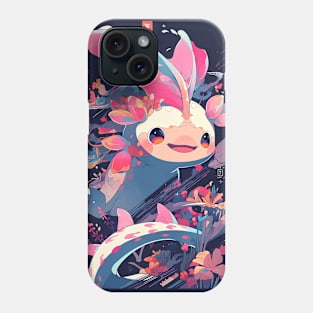 Cute Axolotl Anime Art Design | Cute Animals | Axolotl Hentaii Chibi Kawaii Design Phone Case