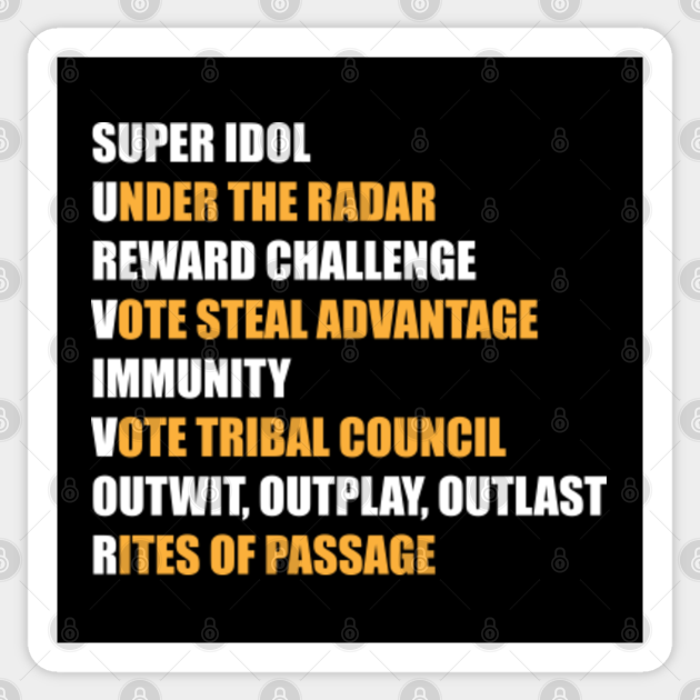 Survivor Tv Show Survivor Series Sticker Teepublic Survivor Tv Show Survivor Series Sticker Teepublic