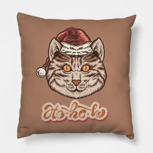 Santa cat Pillow