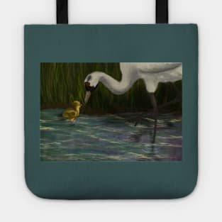 Sandhill Crane with Chick Tote