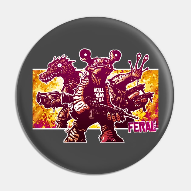 FERAL RPG: Z TEAM Pin by GibletBlizzard