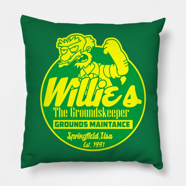 The groundskeeper Pillow by carloj1956