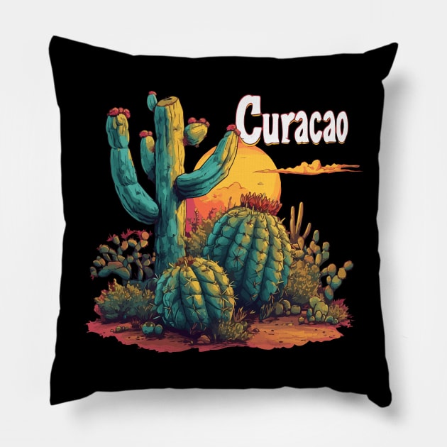 Curacao Design Pillow by VelvetRoom