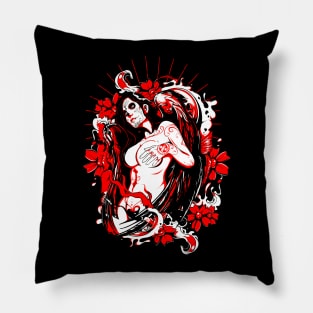 Tattooed Angel Pillow