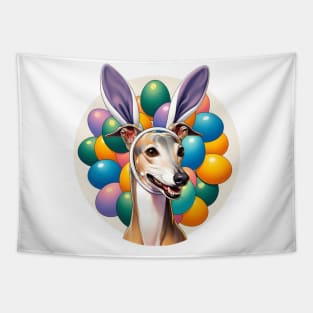 Italian Greyhound Enjoys Easter with Bunny Ear Headband Tapestry