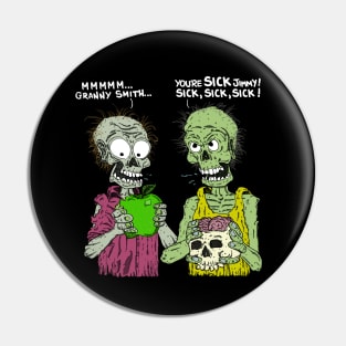 Vegan Zombie Pin