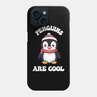 Cute Christmas Penguin - Penguins are Cool Phone Case