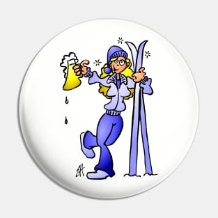 Après-ski girl Pin