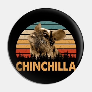 Fluffy Tales Chinchilla Chronicles, Stylish Tee for Rodent Aficionados Pin