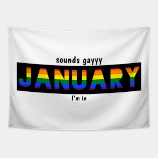 LGBTQ PRIDE JANUARY Tapestry