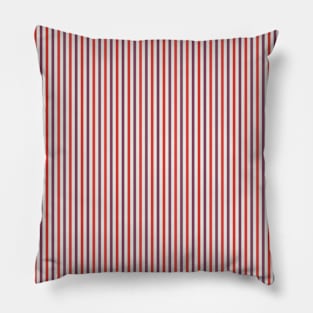 Red and Purple Stripes Pattern Pillow