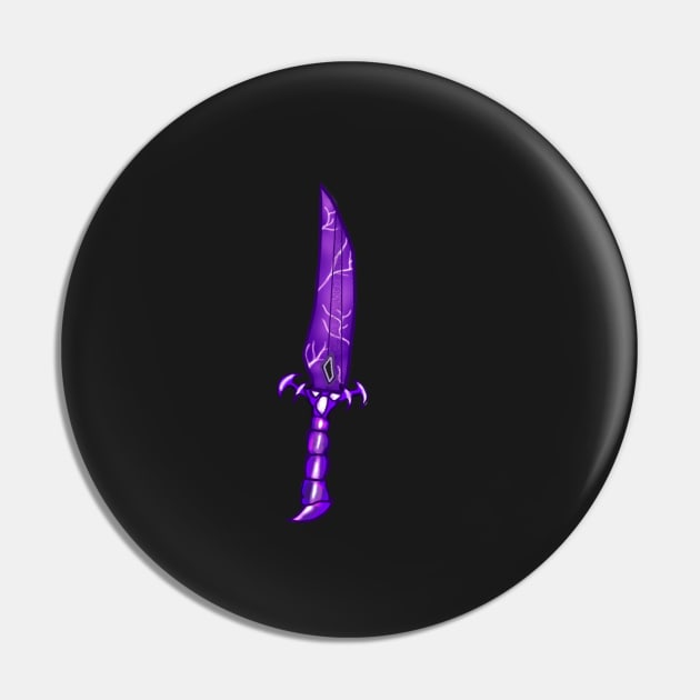 Purple Dragon Lightning Sword Pin by CatGirl101