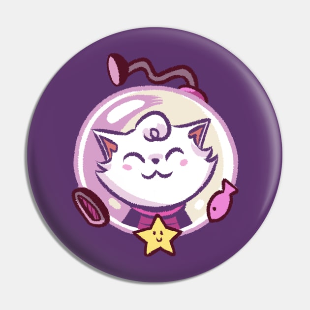 Precious Space Cat (No Line Varient) Pin by mikemaihack