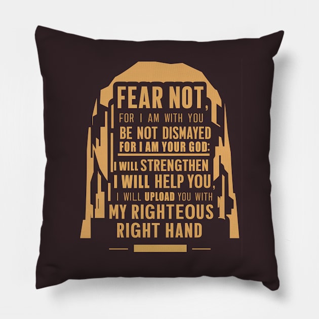 Fear not uplifting quote Pillow by HopeSpark